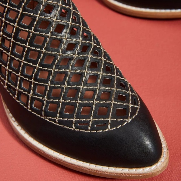 Jeffrey Campbell Black Taggart Boho Booties NWOB Size 7 - Picture 2 of 11